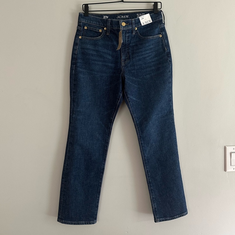 NWT Jcrew women’s ‘96 straight jeans 27 petite